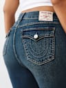 PLUS BILLIE MID RISE FLAP STRAIGHT JEAN