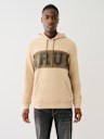 CONTRAST PANEL LOGO HOODIE