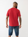 LOGO PANEL HENLEY TEE
