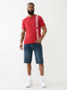 LOGO PANEL HENLEY TEE