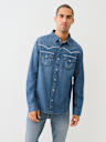 WESTERN CHAMBRAY FLATLOCK SHIRT