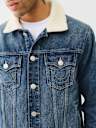  SHERPA COLLAR DENIM TRUCKER JACKET