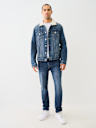  SHERPA COLLAR DENIM TRUCKER JACKET