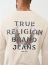 LOGO LONG SLEEVE RIBBED HENLEY TEE