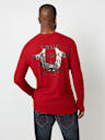 LOGO LONG SLEEVE RIBBED HENLEY TEE