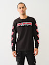 REPEATED HORSESHOE LONG SLEEVE TEE