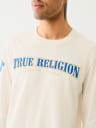 REPEATED HORSESHOE LONG SLEEVE TEE