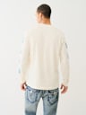 REPEATED HORSESHOE LONG SLEEVE TEE