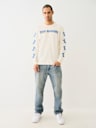 REPEATED HORSESHOE LONG SLEEVE TEE