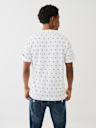 FLOCKED HORSESHOE LOGO PRINT TEE