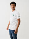 FLOCKED HORSESHOE LOGO PRINT TEE