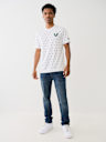 FLOCKED HORSESHOE LOGO PRINT TEE