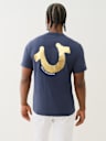 DIAGONAL HORSESHOE TEE