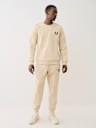 DEBOSSED LOGO RAW TRIM SWEATSHIRT
