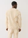 DEBOSSED LOGO RAW TRIM SWEATSHIRT