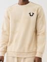 DEBOSSED LOGO RAW TRIM SWEATSHIRT