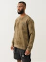 DEBOSSED LOGO RAW TRIM SWEATSHIRT