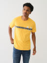 METALLIC LOGO TAPING TEE