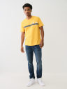 METALLIC LOGO TAPING TEE