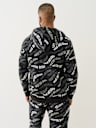 ALLOVER WAVY LOGO ZIP HOODIE