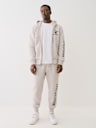 EMBOSSED TRIPLE STITCH ZIP HOODIE