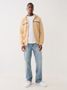 METALLIC LOGO TAPE TRIM ZIP HOODIE