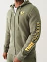 HIGH DENSITY LOGO ZIP HOODIE
