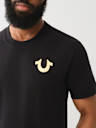 METALLIC STAMP GRAPHIC TEE