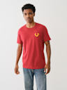 DISTRESSED PUFF PRINT LOGO TEE