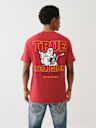 DISTRESSED PUFF PRINT LOGO TEE