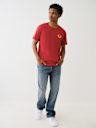 DISTRESSED PUFF PRINT LOGO TEE