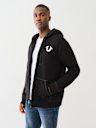 SHERPA PUFF PRINT LOGO ZIP HOODIE