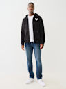 SHERPA PUFF PRINT LOGO ZIP HOODIE