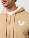 SHERPA PUFF PRINT LOGO ZIP HOODIE
