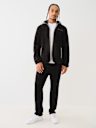 CONTRAST SHERPA HOODED JACKET