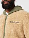 CONTRAST SHERPA HOODED JACKET