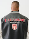 TRUE LOGO PATCH VARSITY JACKET