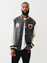 TRUE LOGO PATCH VARSITY JACKET