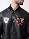 TRUE LOGO PATCH VARSITY JACKET