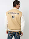 TRUE LOGO PATCH VARSITY JACKET