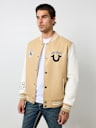 TRUE LOGO PATCH VARSITY JACKET