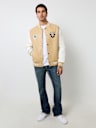 TRUE LOGO PATCH VARSITY JACKET