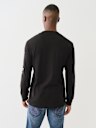 METALLIC TAPING LONG SLEEVE TEE