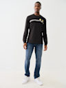 METALLIC TAPING LONG SLEEVE TEE