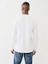 METALLIC TAPING LONG SLEEVE TEE