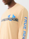 METALLIC TAPING LONG SLEEVE TEE