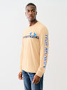 METALLIC TAPING LONG SLEEVE TEE