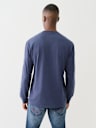 METALLIC TAPING LONG SLEEVE TEE