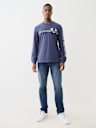 METALLIC TAPING LONG SLEEVE TEE