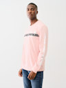 METALLIC TAPING LONG SLEEVE TEE